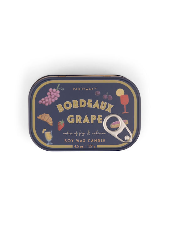 Bordeaux Traube 127g Pflanzenwachs Metall-Dose Kerze - Bistro Trauben Paddywax