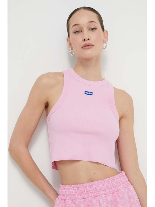 Hugo Baby Γυναικείο Crop Top Βαμβακερό Αμάνικο ...