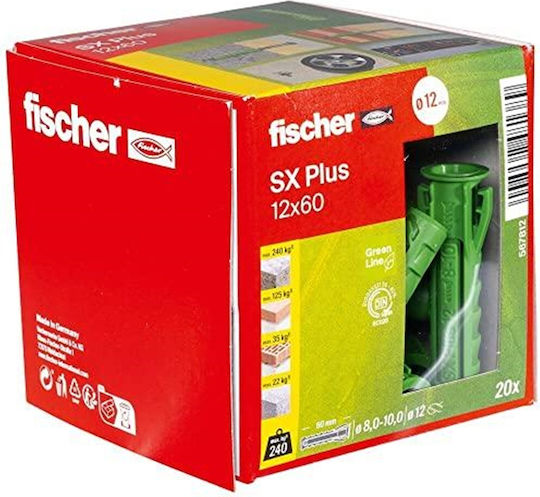 fischer Sx Plus Oops Plastic 12x60mm