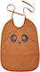 Nuuroo Ida Waterproof Baby Bib Plastic with Pocket Caramel Cafe
