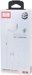Earldom E73c In-ear Handsfree Headphones with Connector USB-C White