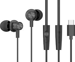 Celebrat G38 In-Ear Freisprecheinrichtung Kopfhörer mit Stecker USB-C Schwarz