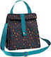 Kentia Baggy School Insulated Hand Lunch Bag Blue 21 x 16 x 24cm