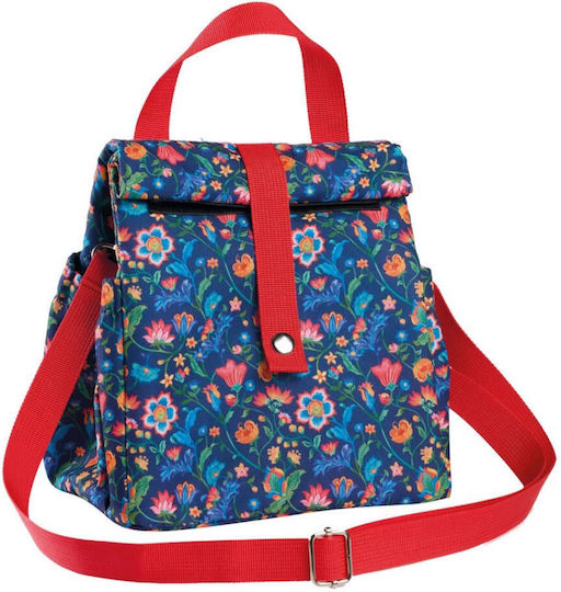 Kentia School Insulated Lunch Bag Handbag Blue 21x16x24cm