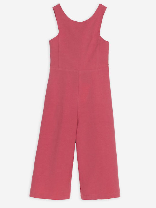 Yell Oh! Παιδική Ολόσωμη Φόρμα Λινή Ροζ
