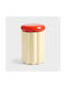White General Use Vase with Airtight Lid Ceramic White 20x20x14.5cm 1 Pieces
