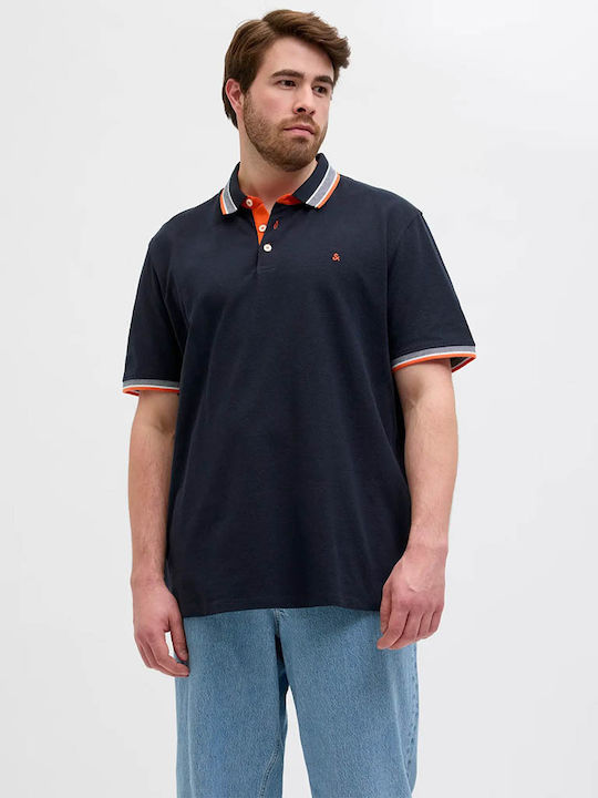 Jack & Jones Поло Мъжка Тениска С Къс Ръкав Чер...