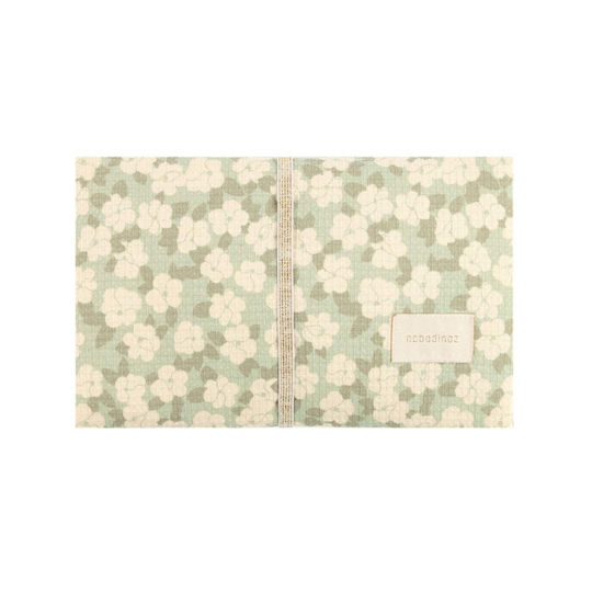Nobodinoz Tragbare Wickelauflage Mozart Green Sakura