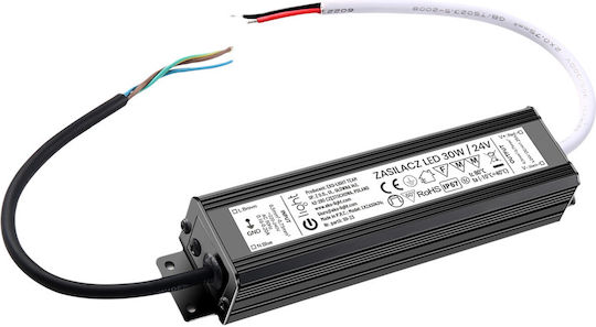 Eko Light LED Захранване Водоустойчиво IP67 Мощност 30W с Изходно Напрежение 24V