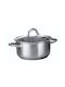 TnS Tiefer Edelstahl-Topf 24cm
