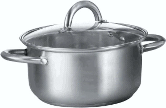 TnS Βαθιά Ανοξείδωτη Κατσαρόλα 24cm