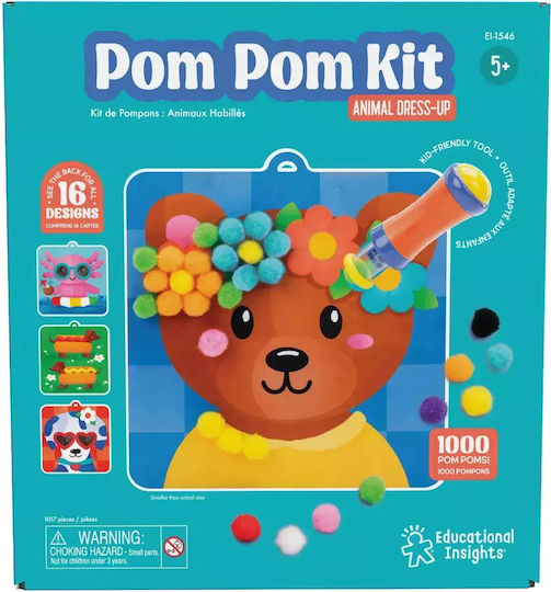 Educational Insights Pom Pom Kit Animal Dress Up 5+ Ετών Ei-1546