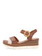 Anatomic Women's Leather Platform Shoes Tabac Brown