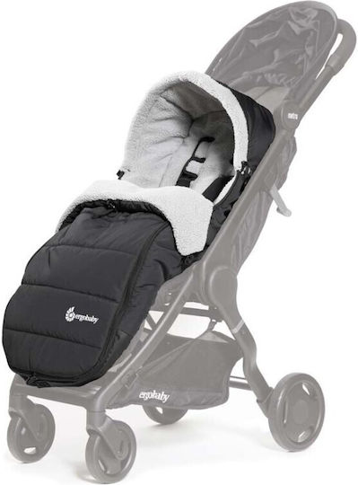 Ergobaby Калъф за количка Waterproof Черен с плюшено покритие