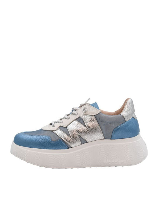 Γυναικεία Sneakers Μπλε / Ασημι