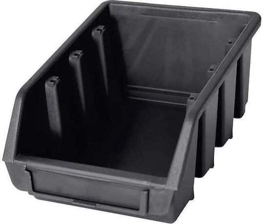 TnS Καλάθι Αποθήκευσης Πλαστικό Μαύρο 15x25x12cm TnS Καλάθι Αποθήκευσης Πλαστικό Μαύρο 15x25x12cm