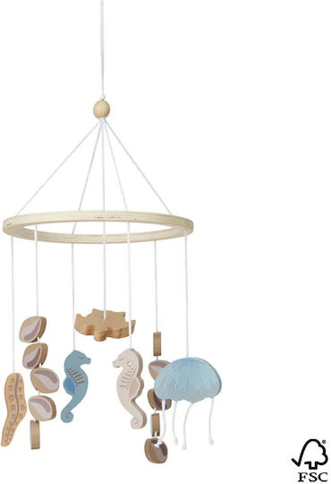 Cam Cam Copenhagen Kids Wall Decor Room Mobile Light Blue Made of Wood Sea Garden