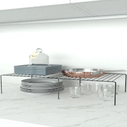 Femmit Metal Kitchen Organizer Stand 58x28x14 Cm Black