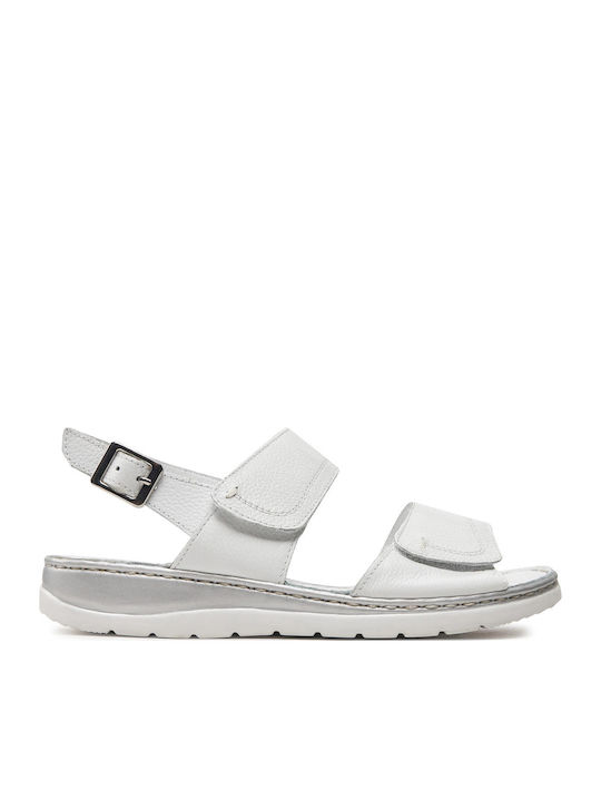 Caprice Women's Flat Sandals in White Color