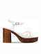Leather Sandals White