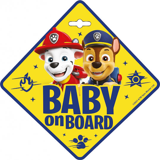 Σήμα Baby On Board Βεντούζα Paw Patrol 34030