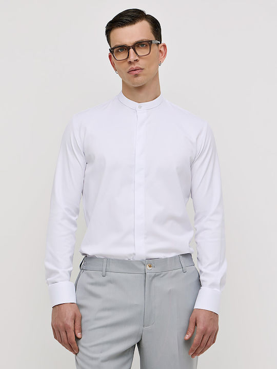 Sogo Long-sleeved Cotton Shirt White