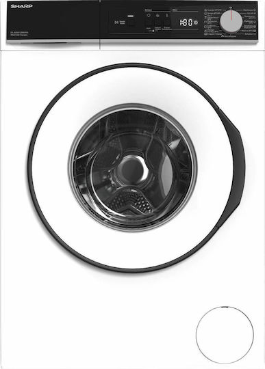 Sharp Πλυντήριο Ρούχων 9kg με Τεχνολογία Ατμού 1200 Στροφών ES-NFA912BW1NA