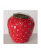 Boltze Διακοσμητικό Βάζο Keramik Rot 16cm 1Stück