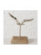 Flaire Pescăruș Decorativ Handmade 13 cm Argintiu