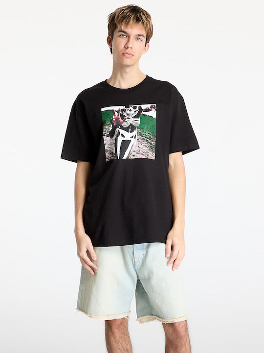 Pleasures X Slipknot Skeleton T-shirt Black