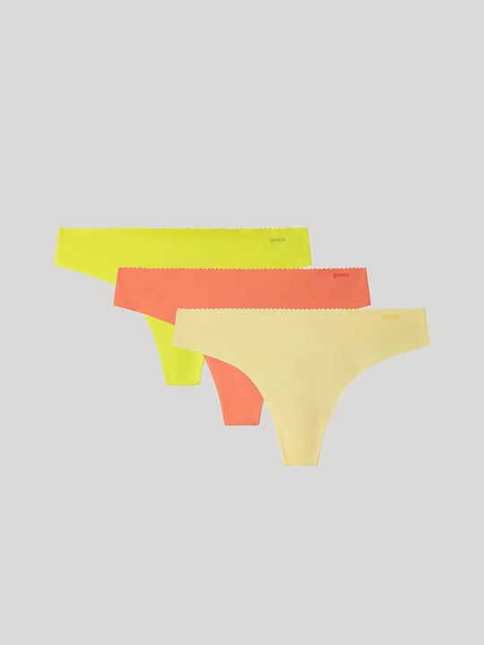Women's Slip 3Pack Seamless Yellow