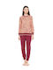 Pink Label Winter Damen Pyjama-Set Various Colors