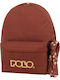 Polo Original Scarf School Bag Backpack Junior High-High School Gold with Water Bottle Holder 20Liters 2025