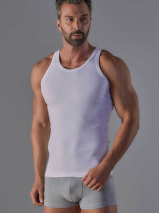 Wrap Men's Undershirts Sleeveless White 2Pack