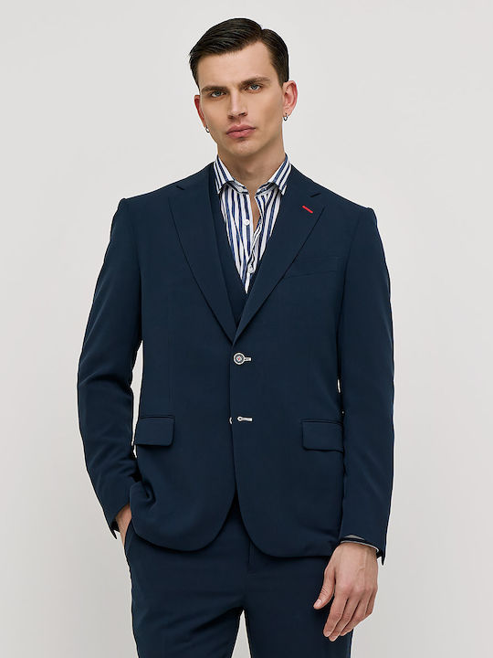 Sommer Herrenanzugsjacke Blau
