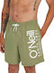 Cali 16'' Men's Swimwear Shorts Green with Prints