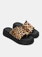 Women's Flat Sandals Flatforms Animal Print