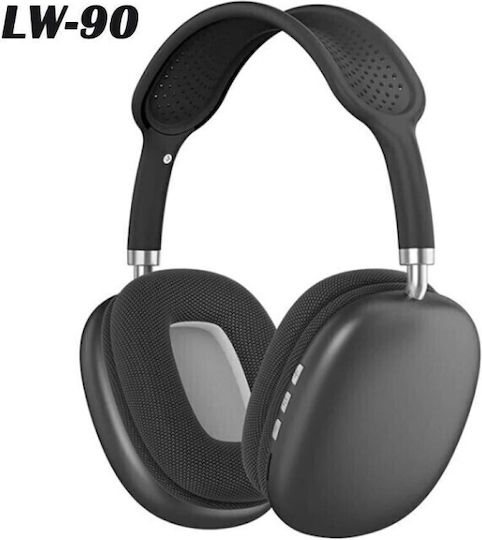 Leewello lw-90 Bluetooth Wireless Over Ear Headphones with 10 hours of Operation Black