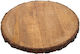 Orion Round Chopping Board Brown 39x39cm