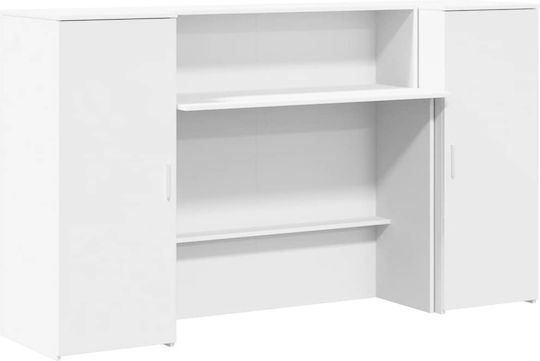 vidaXL Επαγγελματικό Γραφείο Υποδοχής Π180xΒ50xΥ103.5cm με Ντουλάπι