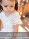 Stova Bambini Weiß Taufkleid aus Tüll
