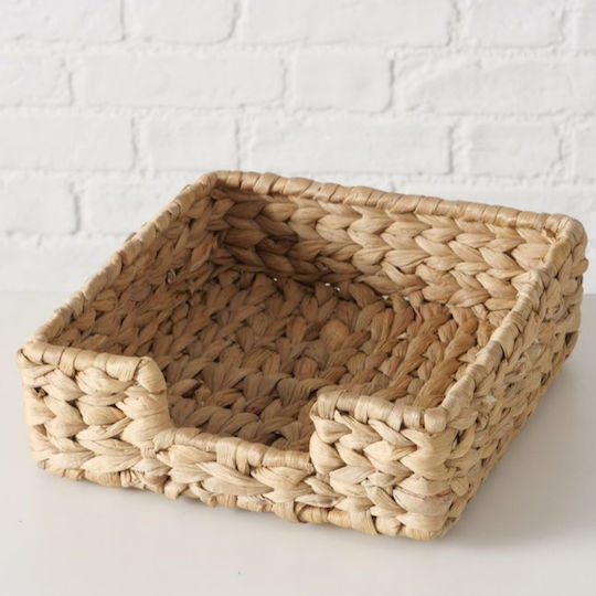 Boltze Wooden Napkin Holder Beige 22x22x7cm