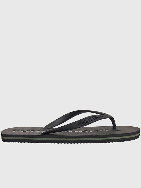 Funky Buddha Flip Flops Μαύρα