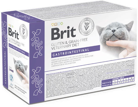 Brit Vd Gastrointest Υγρή Τροφή για Γάτες σε Φακελάκι με Αρνί χωρίς Σιτηρά 12x85gr