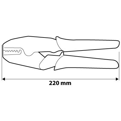 Crimping Pliers Ferrule Ends 0.5-16 Mm² 22-6 Awg