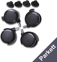 Babybay Rollensatz Parkett Schwarz