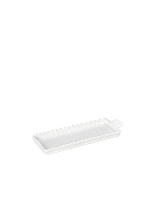 Espiel Siders Plate Shallow Rectangular made of Porcelain White 13.5cm