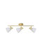 Eko Light Dreifach Spot mit Fassung E14 in Gold Farbe