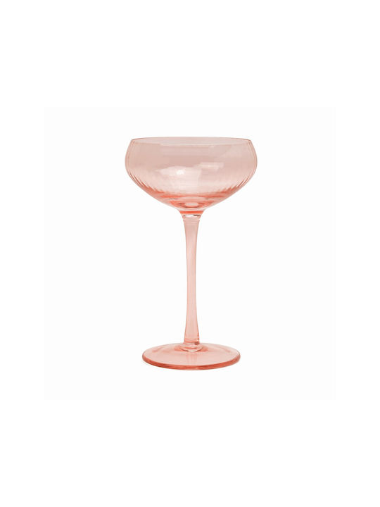 Here's How Set of Glasses White Wine / Cocktail/Drinking / Whiskey made of Glass in Pink Color Stemmed 177ml 2pcs
