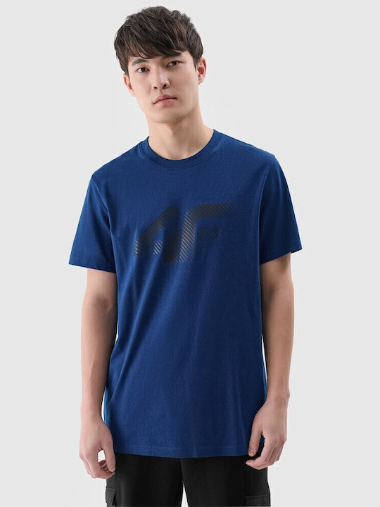 4F T-shirt Navy Μπλε